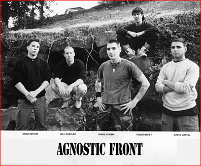 AGNOSTIC FRONT at the time when "Live At CBGB" came out