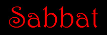 you are currently at the SABBAT section