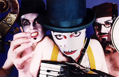 The Tiger Lillies : "3 colour heads and hand"