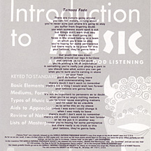 lyrics card of the split 7" w/Dawnbreed [X-Mist]